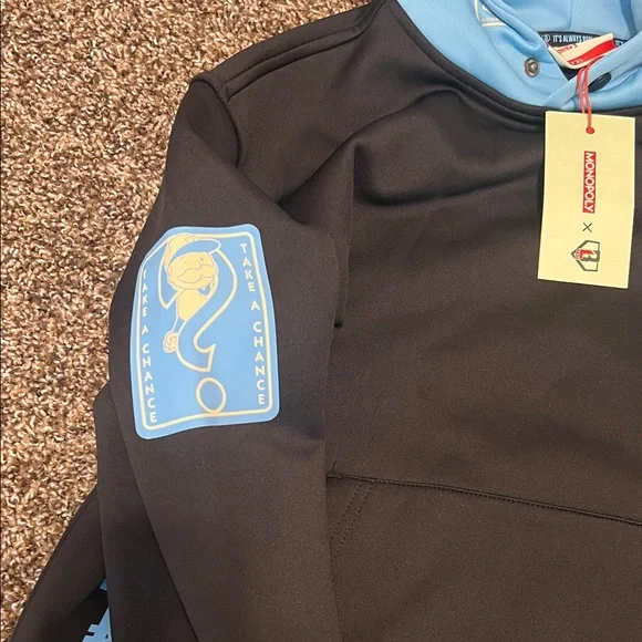 Baseball Lifestyle 101 x Monopoly, Boys XL Hoodie, Black with Blue accents, NWT - Picture 5 of 13